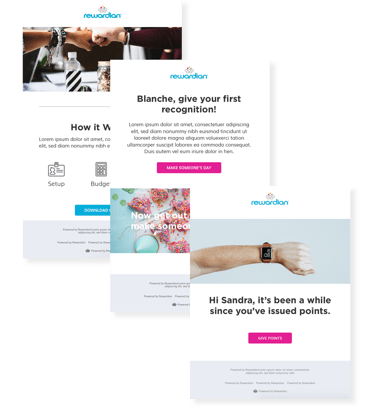behavioral email, employee recognition platform, employee recognition, rewardian
